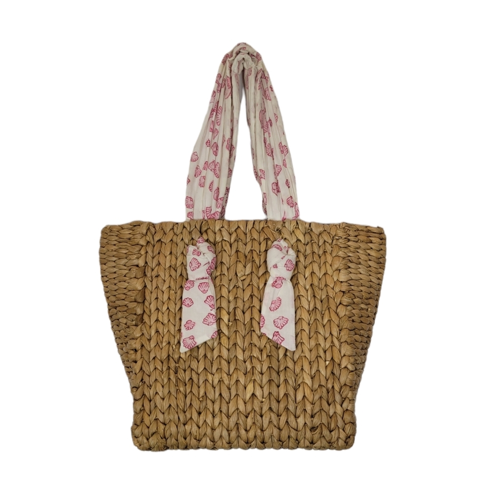 Pamela Munson Julia Amory Shell Rattan Handbag